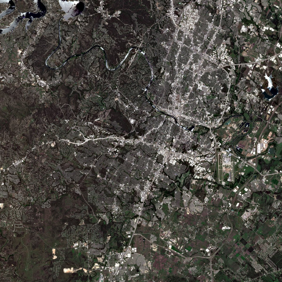 satellite image of a place I've been