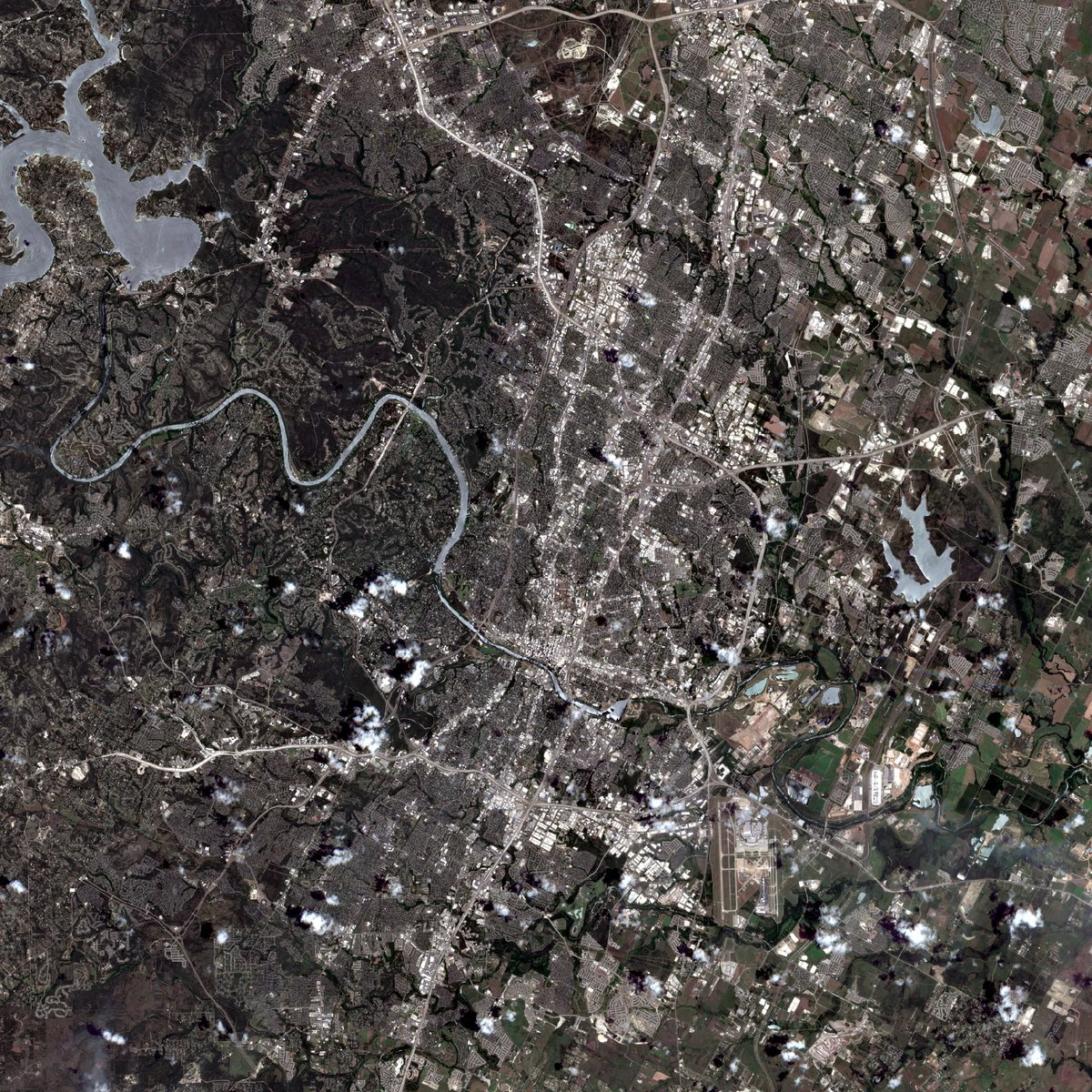 satellite image of a place I've been