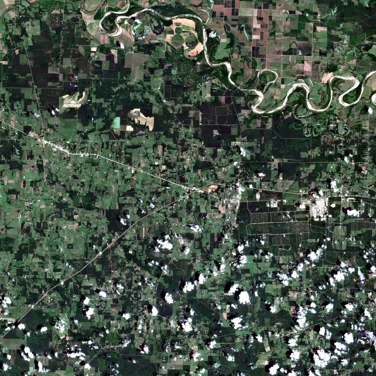 satellite image of a place I've been