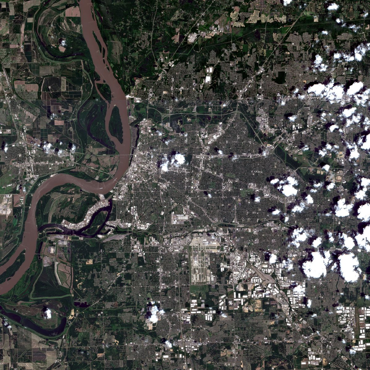 satellite image of a place I've been