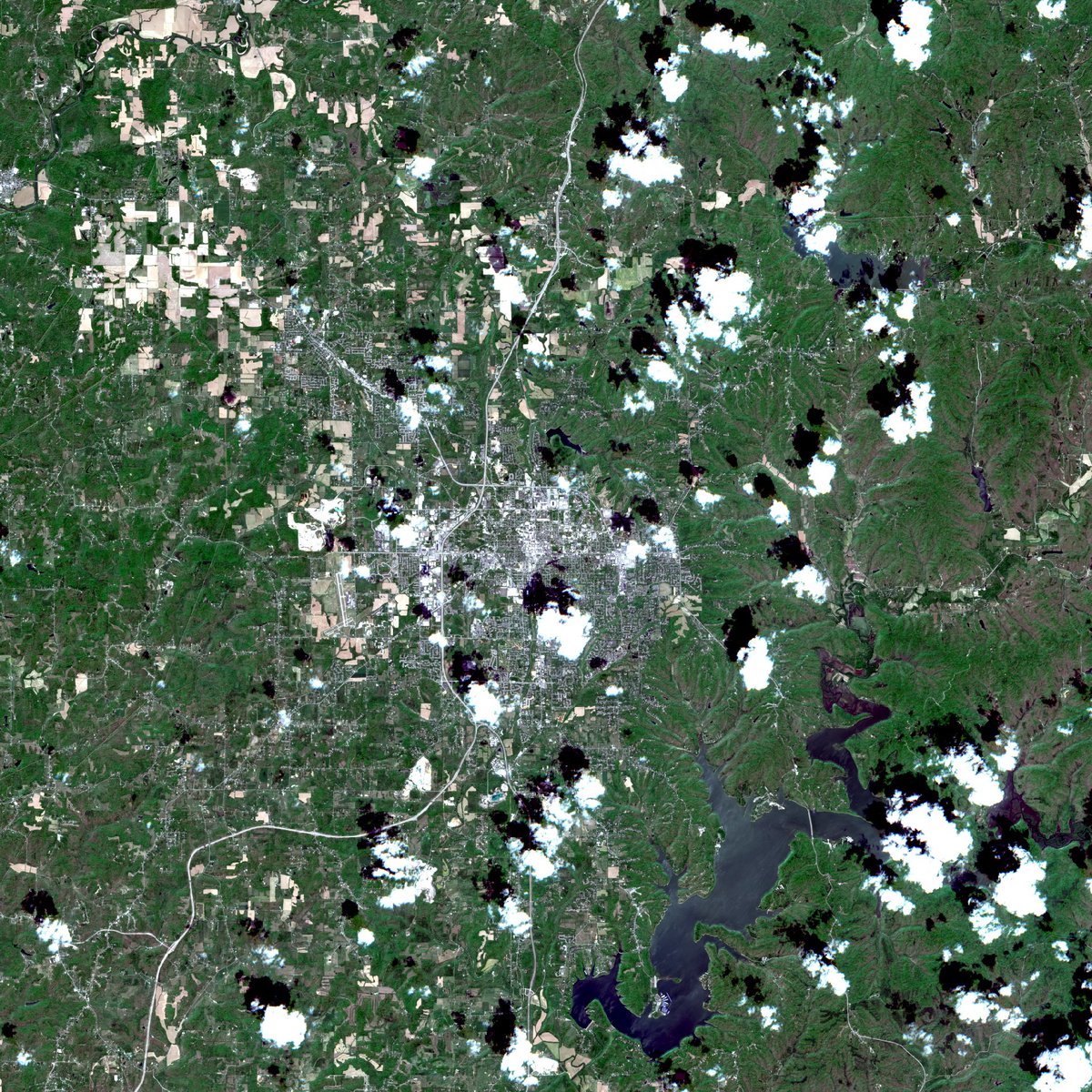 satellite image of a place I've been