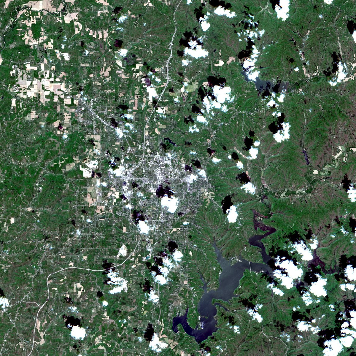 satellite image of a place I've been
