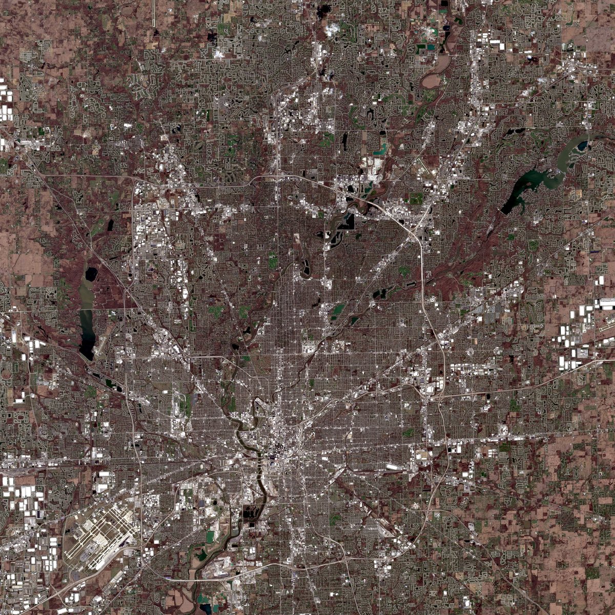 satellite image of a place I've been