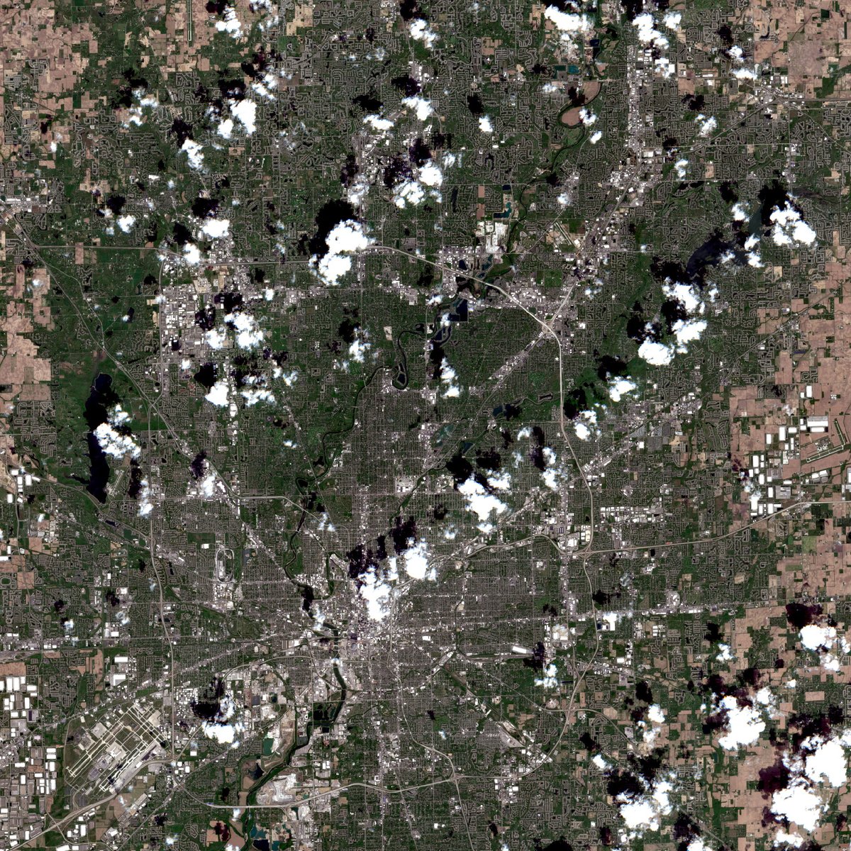 satellite image of a place I've been