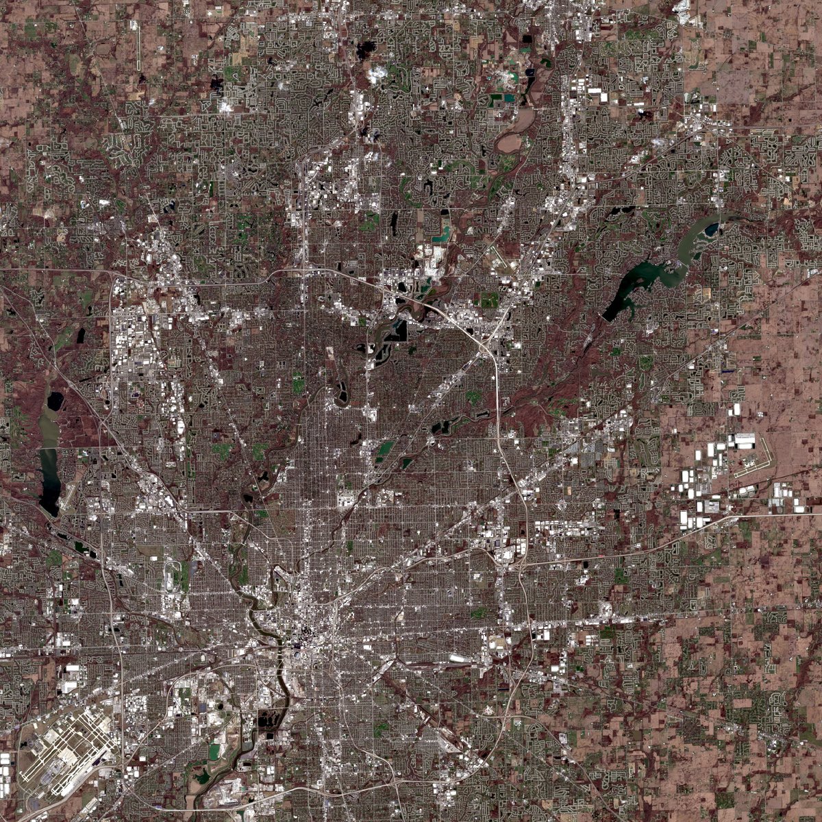 satellite image of a place I've been