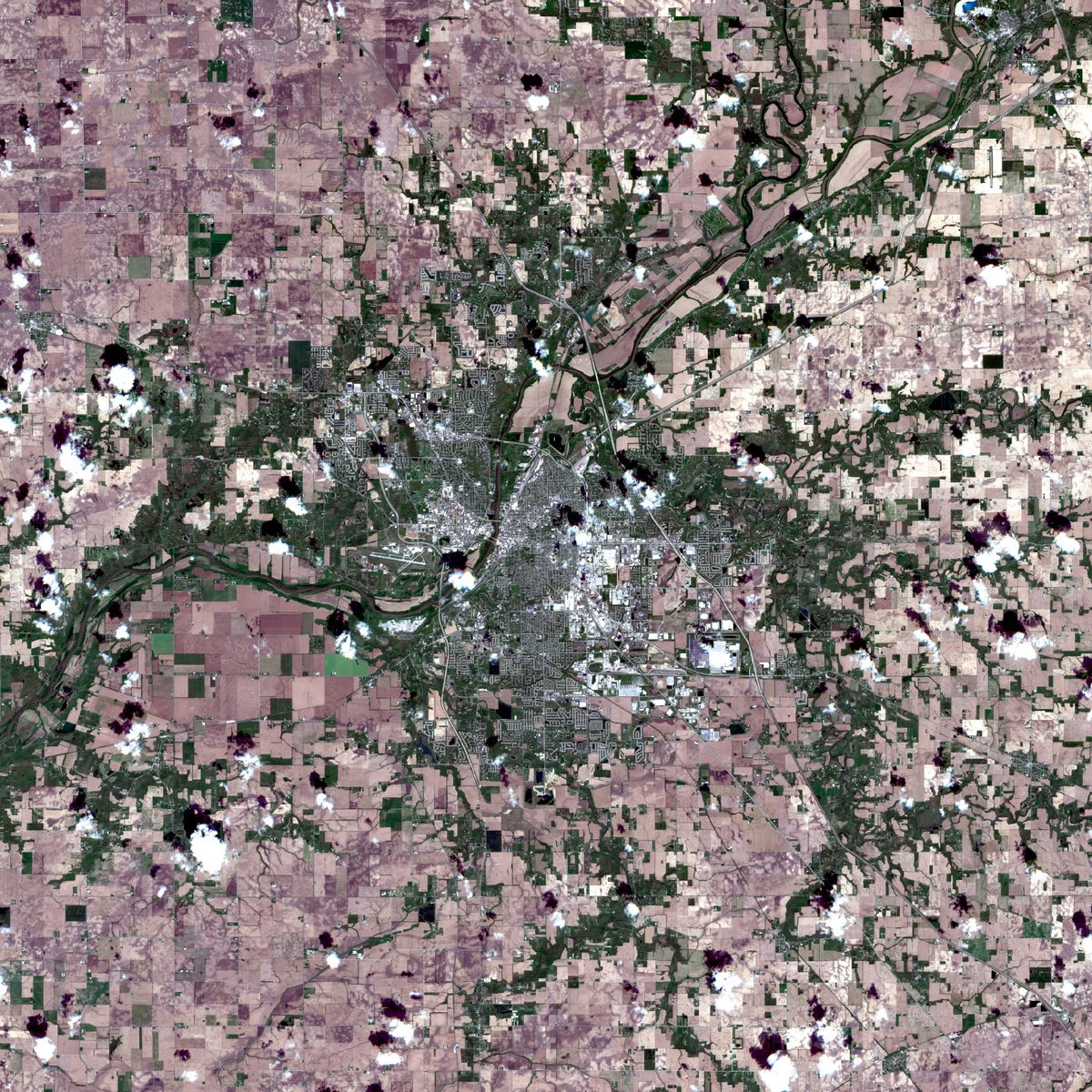 satellite image of a place I've been