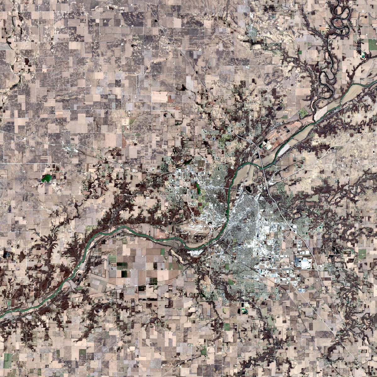 satellite image of a place I've been
