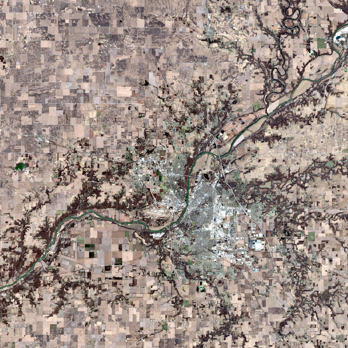 satellite image of a place I've been