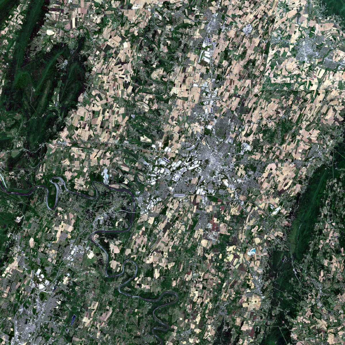 satellite image of a place I've been