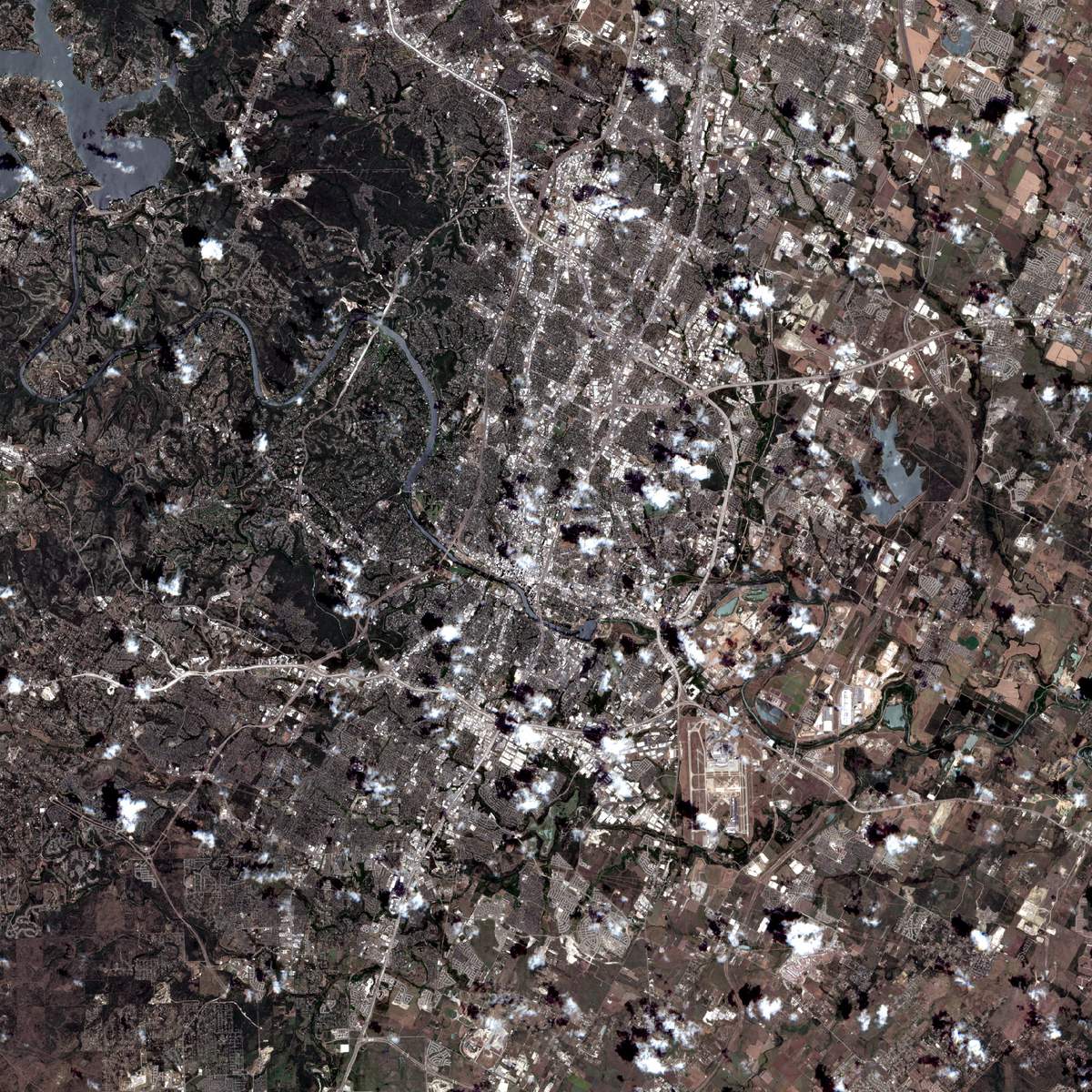 satellite image of a place I've been