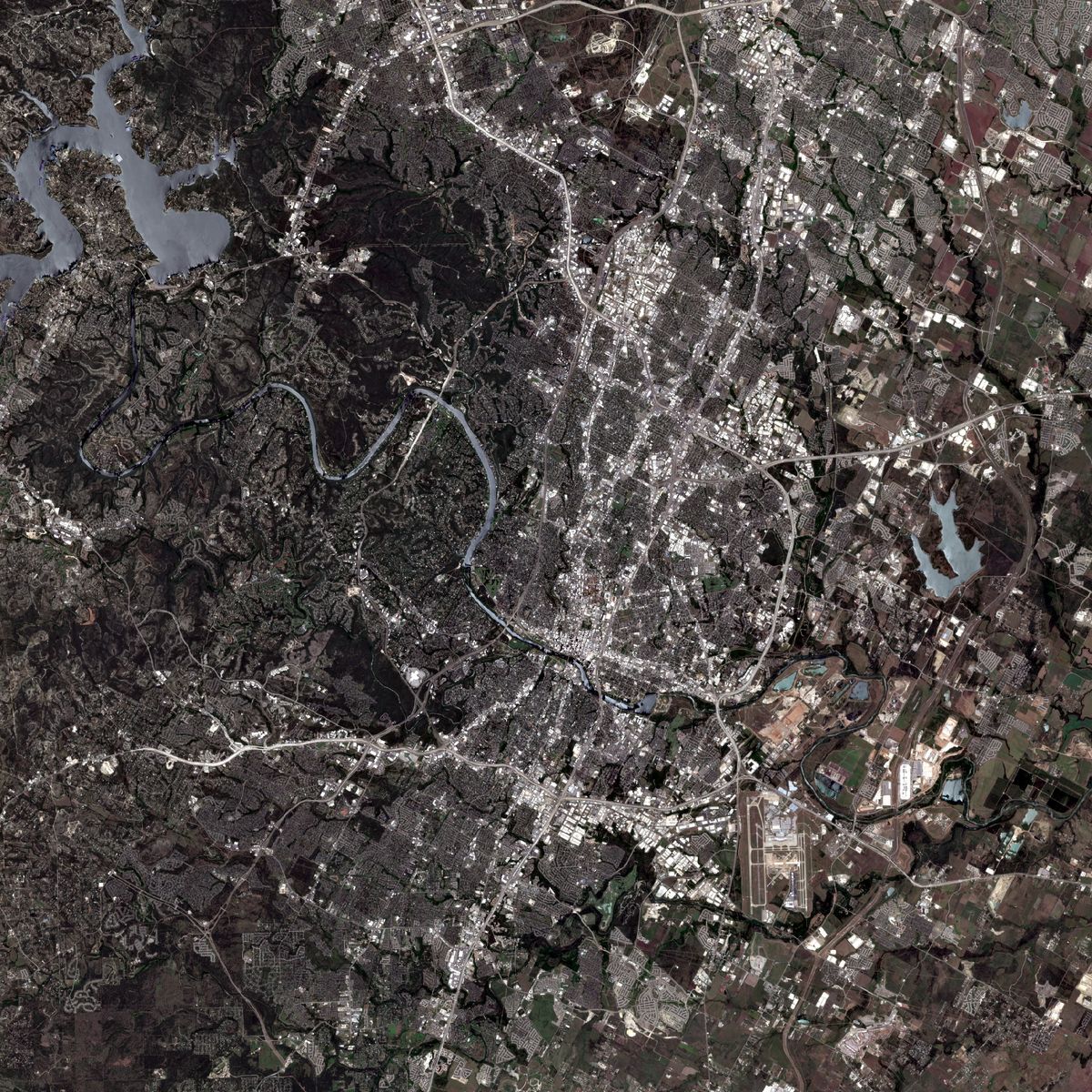 satellite image of a place I've been