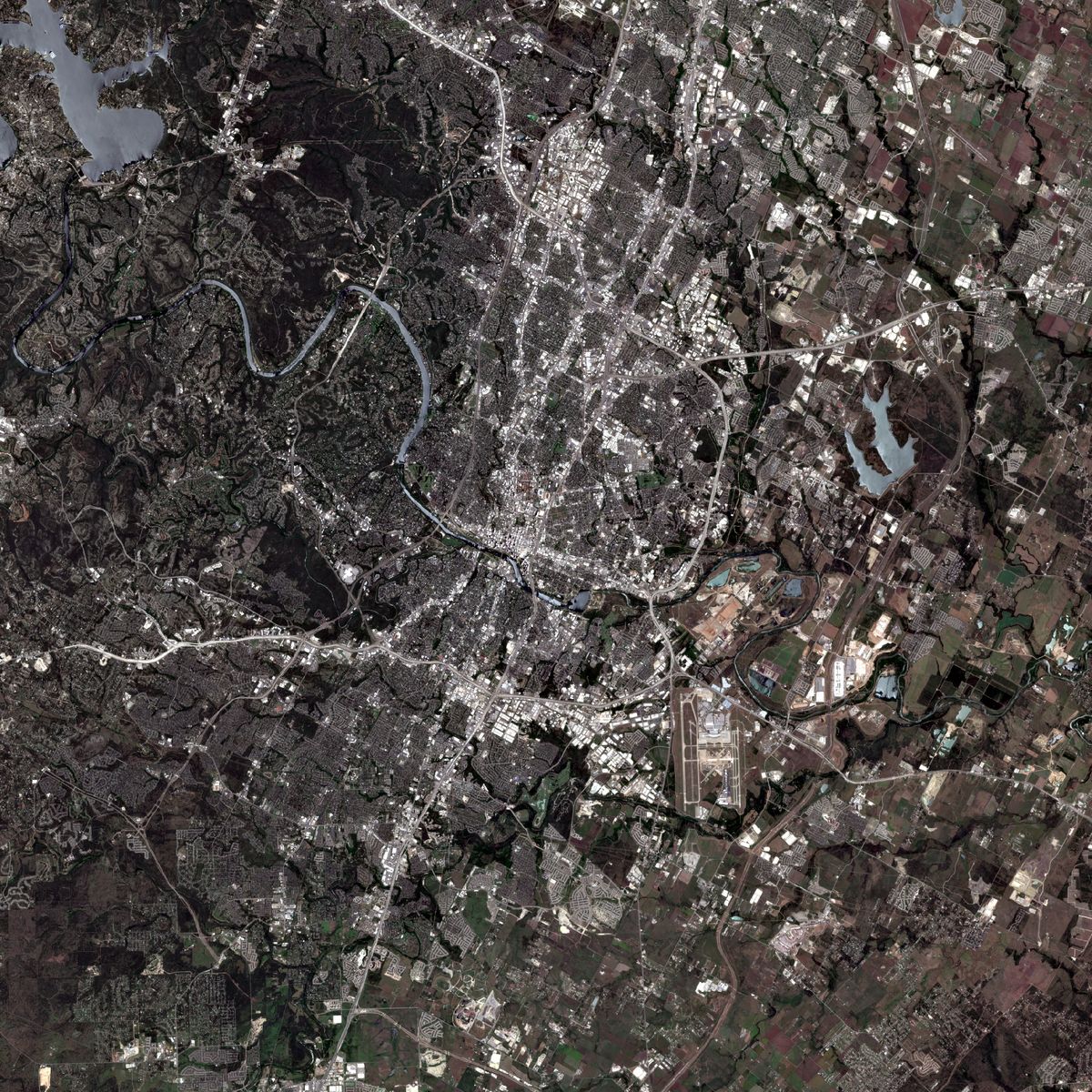 satellite image of a place I've been