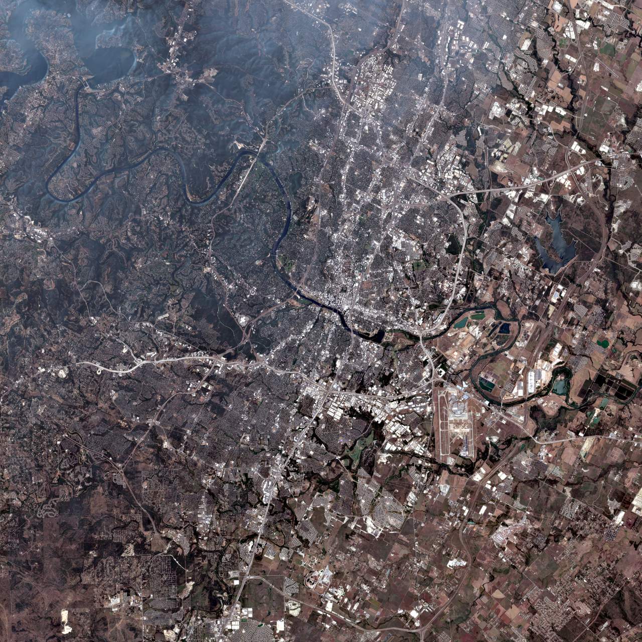satellite image of a place I've been