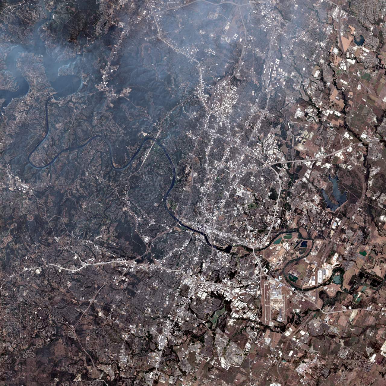 satellite image of a place I've been