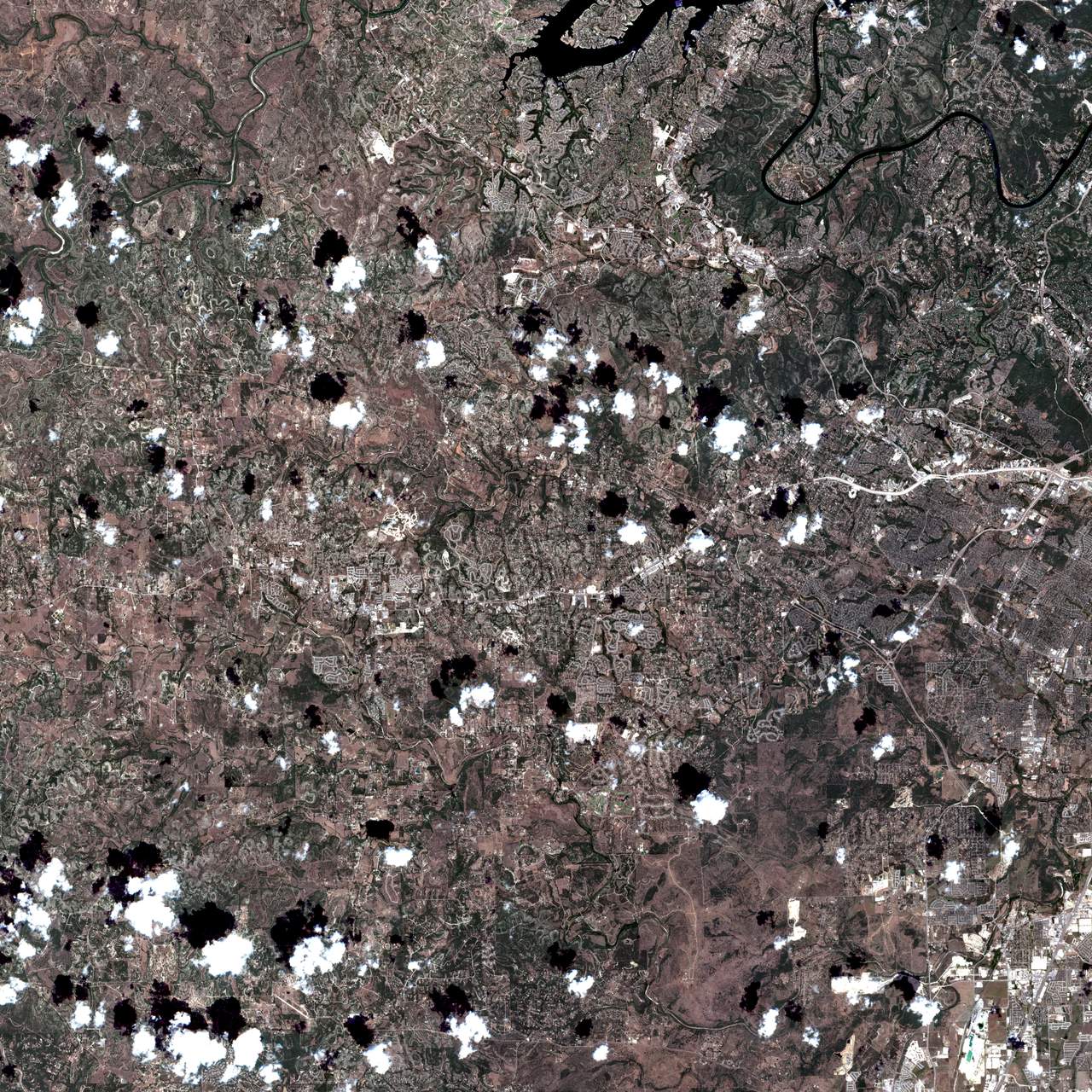 satellite image of a place I've been