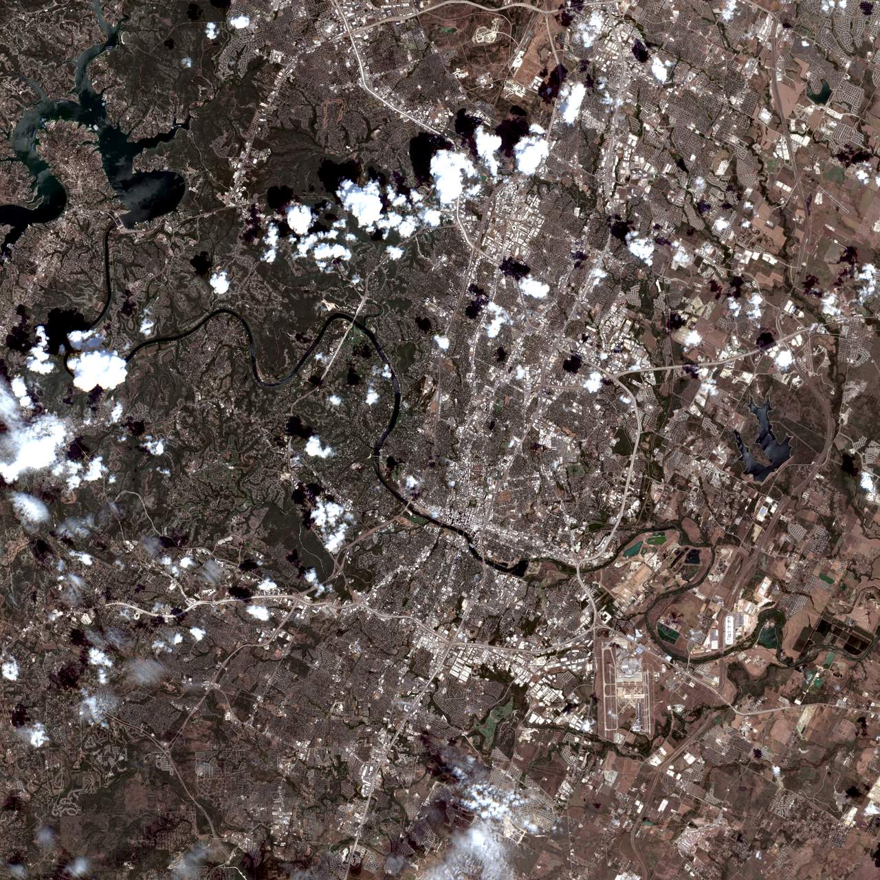satellite image of a place I've been