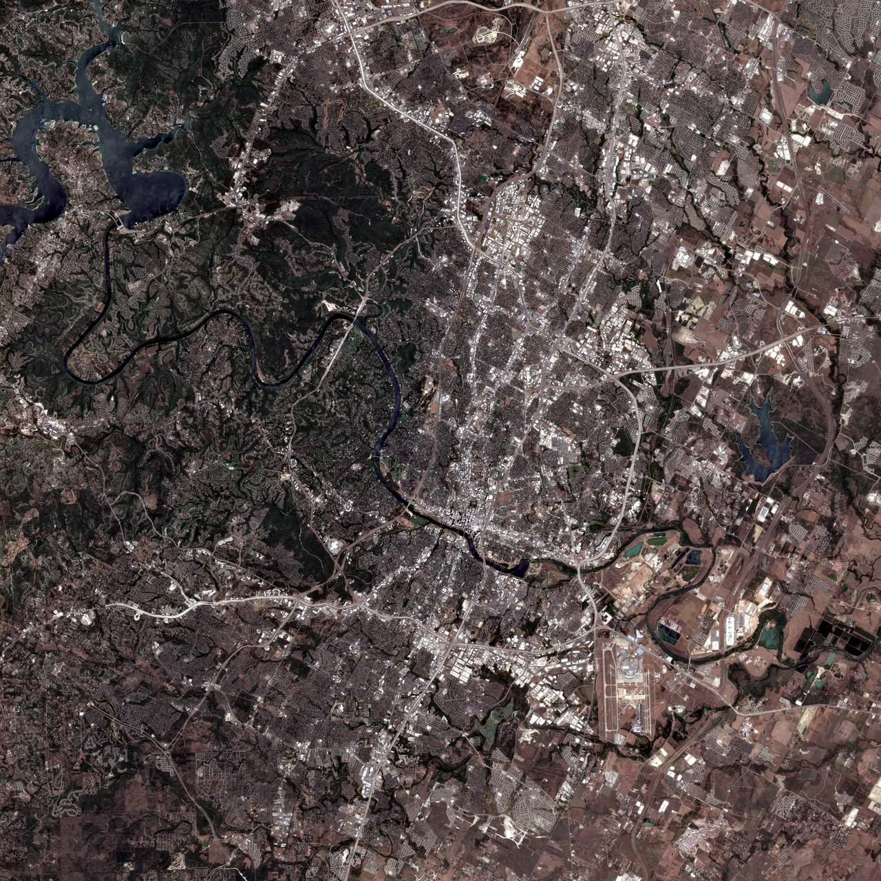 satellite image of a place I've been