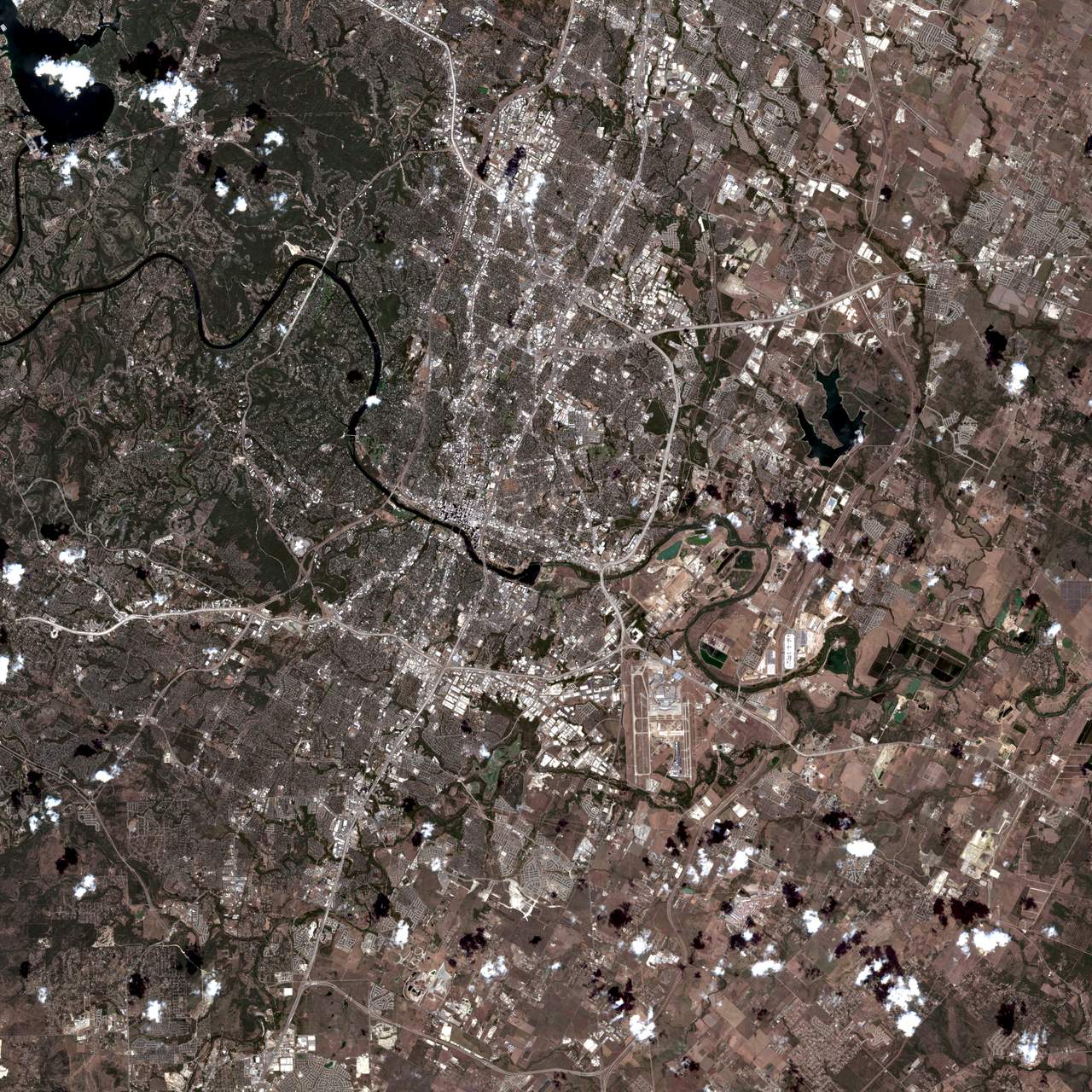 satellite image of a place I've been