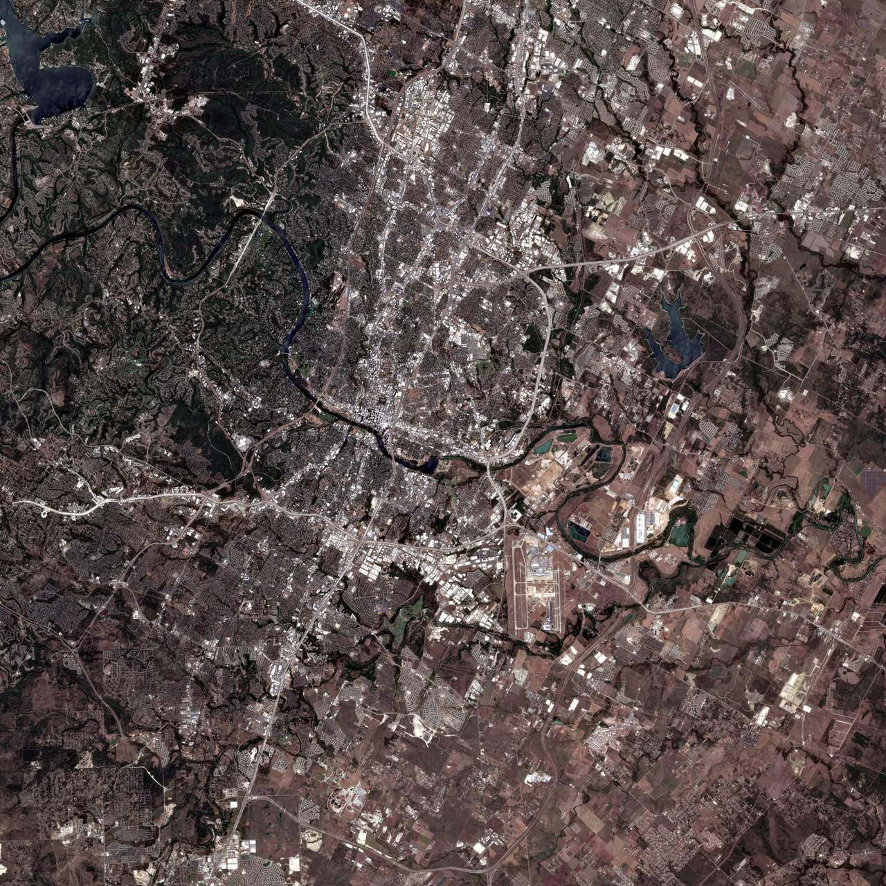 satellite image of a place I've been