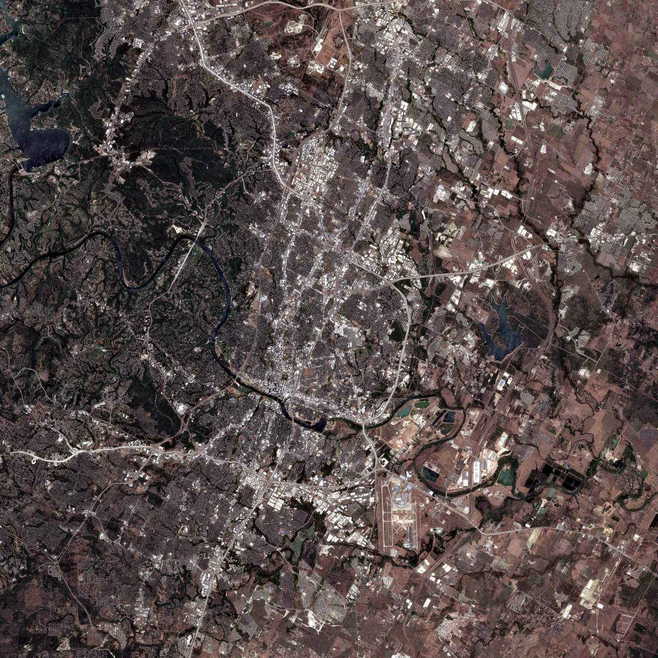 satellite image of a place I've been