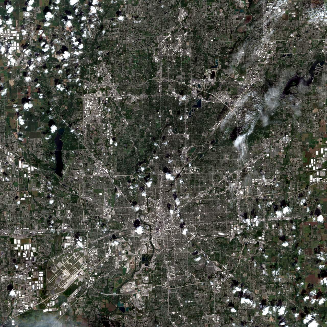 satellite image of a place I've been