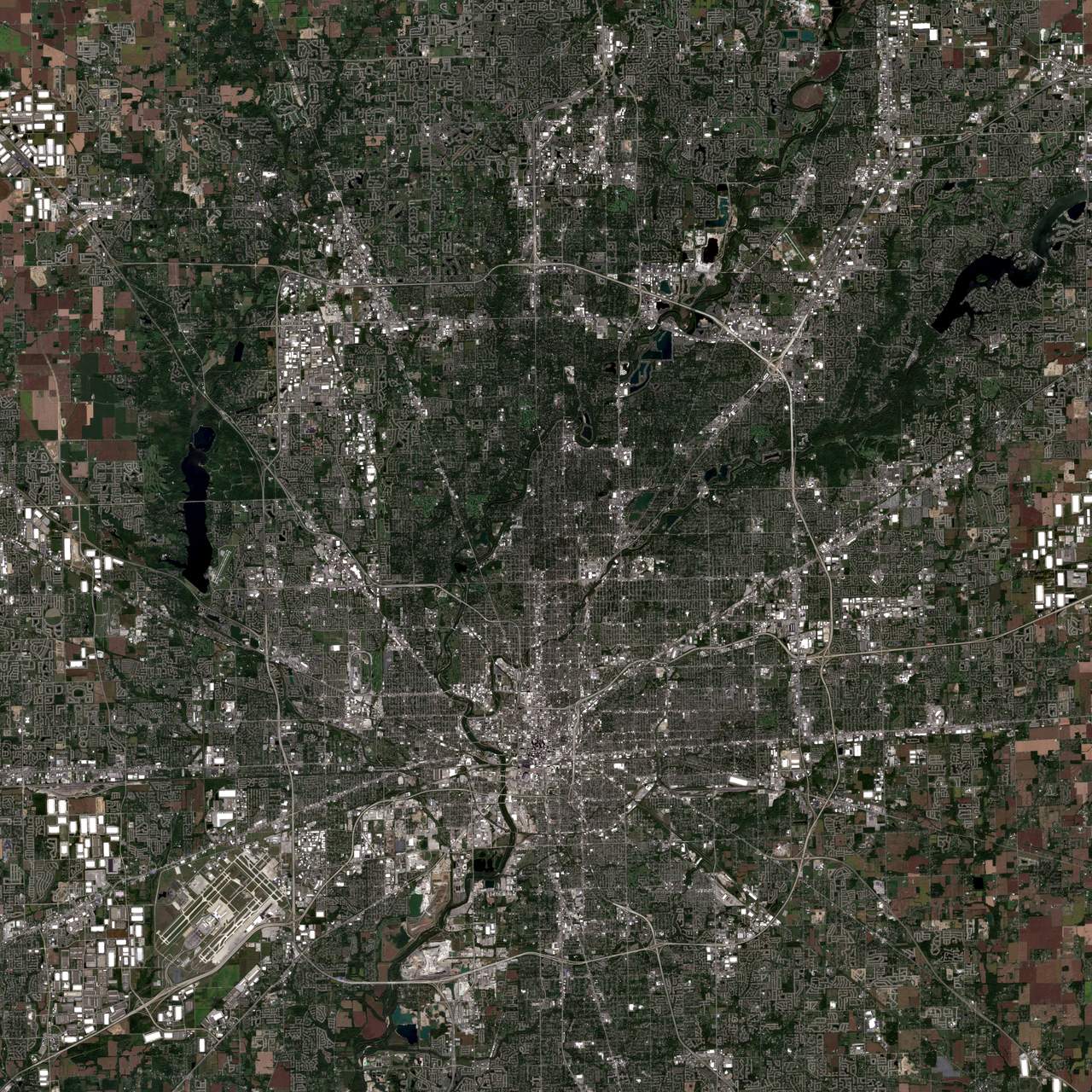 satellite image of a place I've been