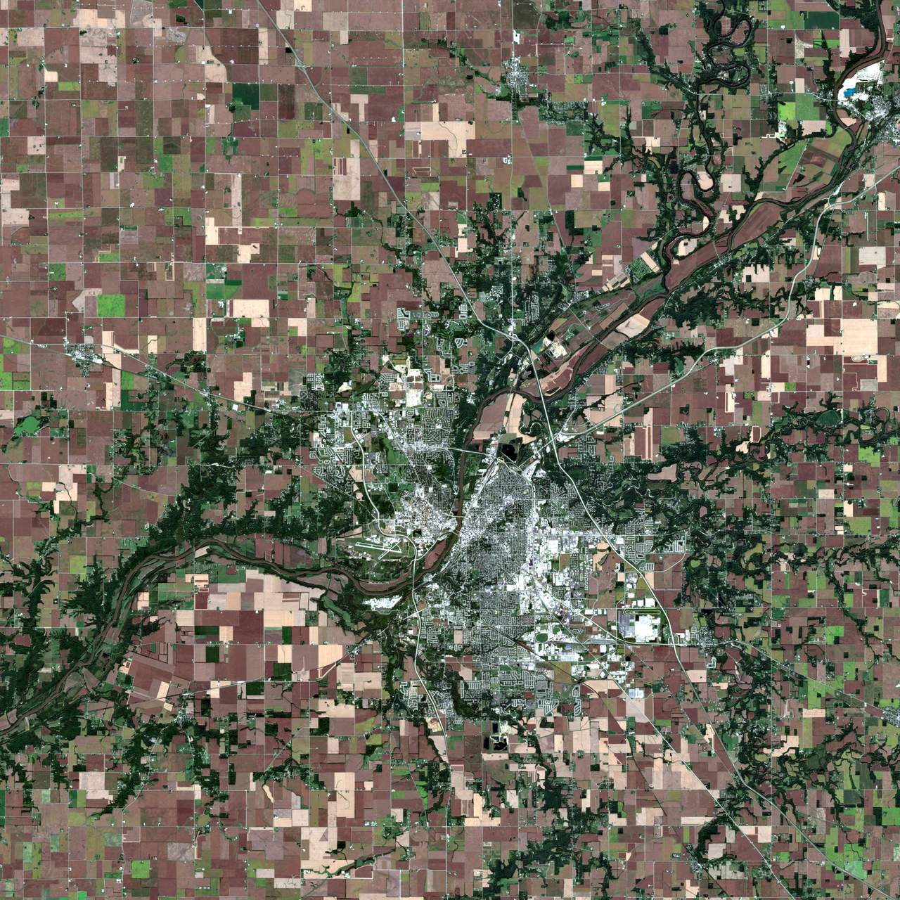 satellite image of a place I've been