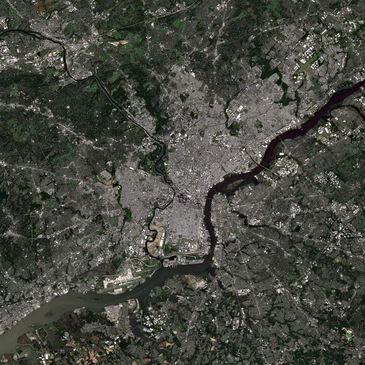 satellite image of a place I've been